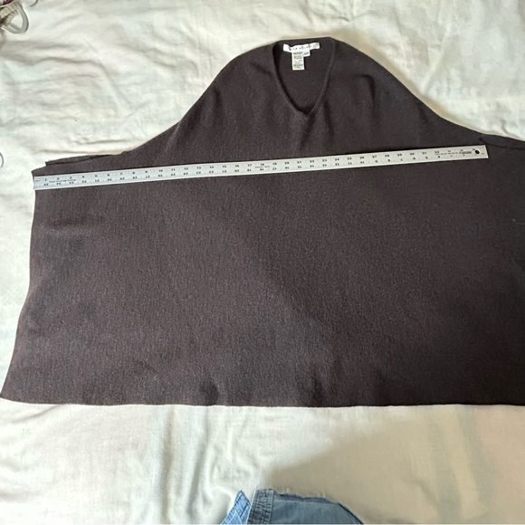 Max Studio poncho/cape women’s wool blend pull over rectangle cowgirl bohemian - Picture 9 of 9